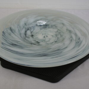 Alternative view of Wit, gevlamde, glazen schaal