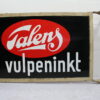 Talens dubbelzijdig emaille reclame bord