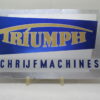 Triumph schrijfmachines aluminium reclame bord