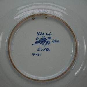 Alternative view of Oud Delfts waaier wandbord