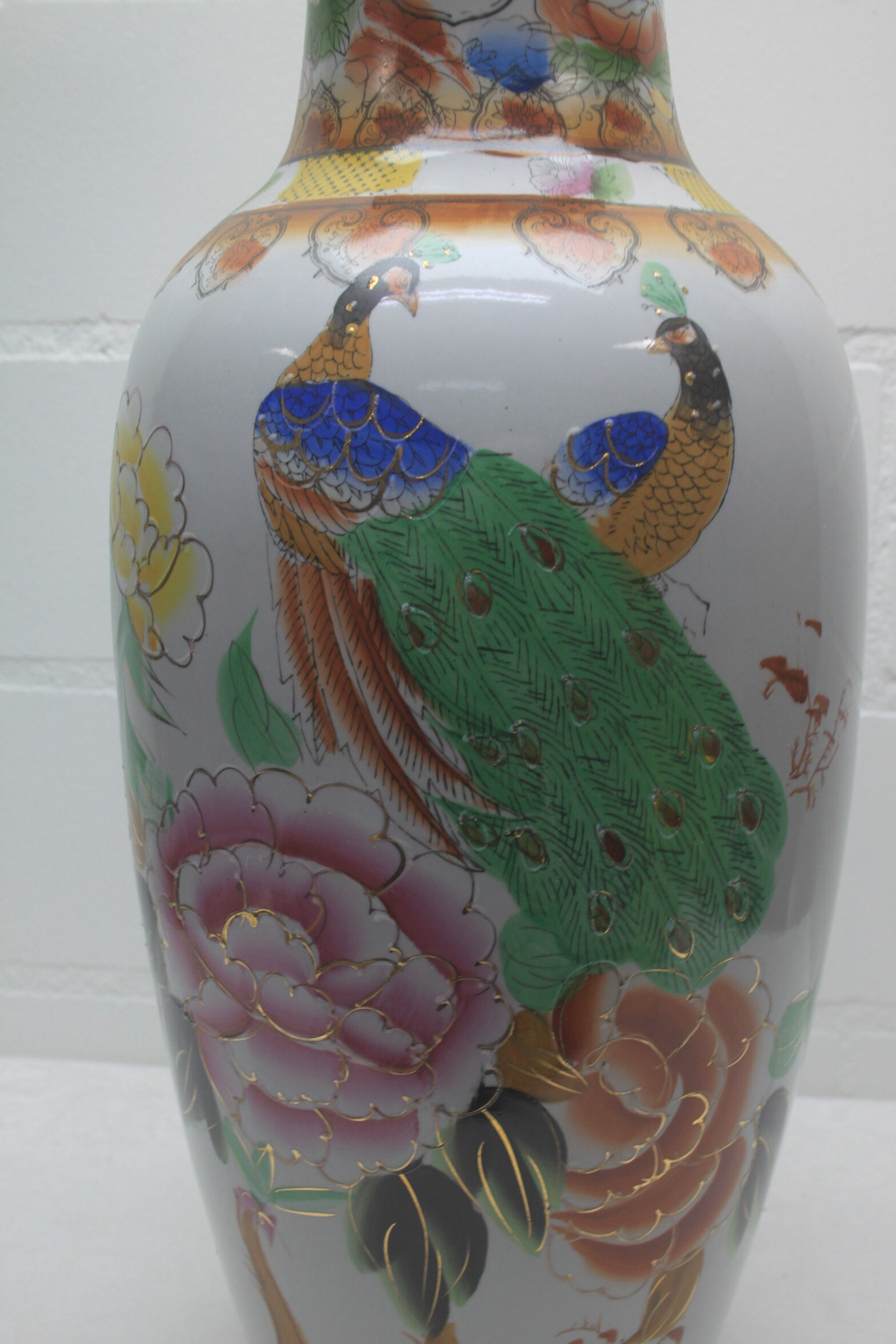 Chinese vloervaas na voorbeeld Ming periode - Afbeelding 4