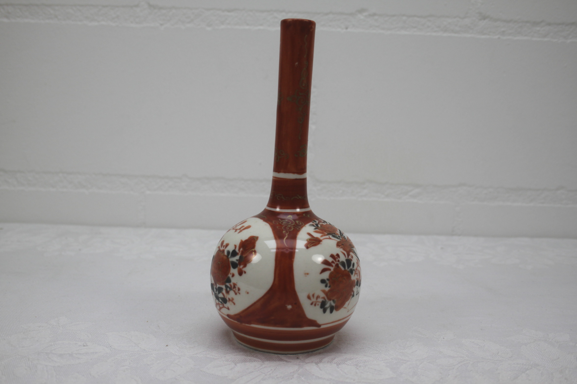 Japanse Meiji Kutani porseleinen bol vaas - Afbeelding 8