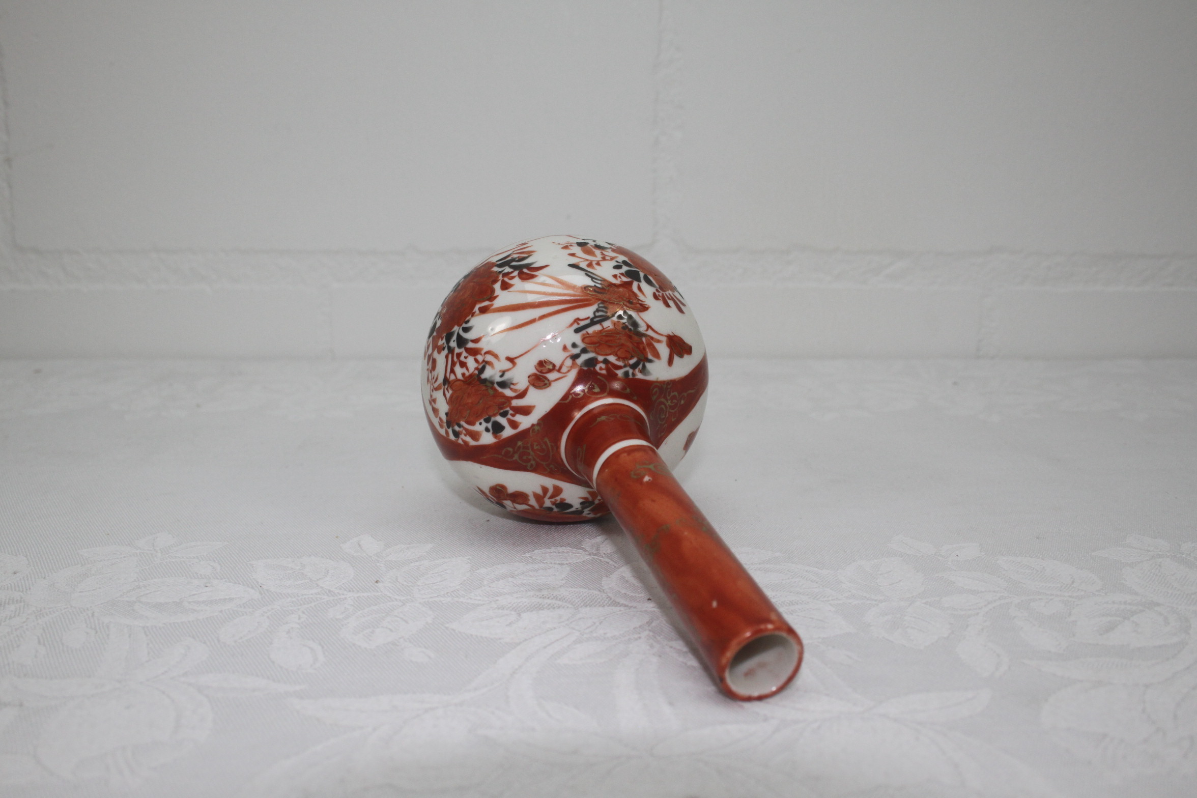 Japanse Meiji Kutani porseleinen bol vaas - Afbeelding 5