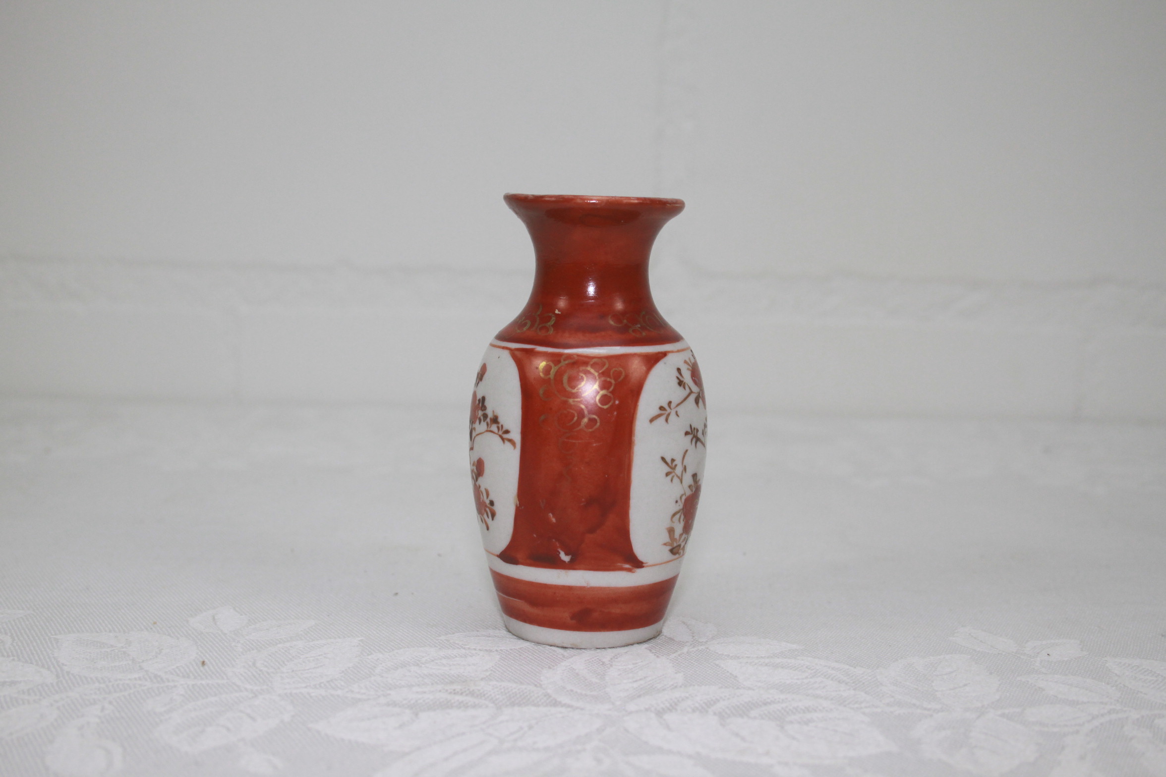 Japanse Meiji Kutani porseleinen vaasje - Afbeelding 9
