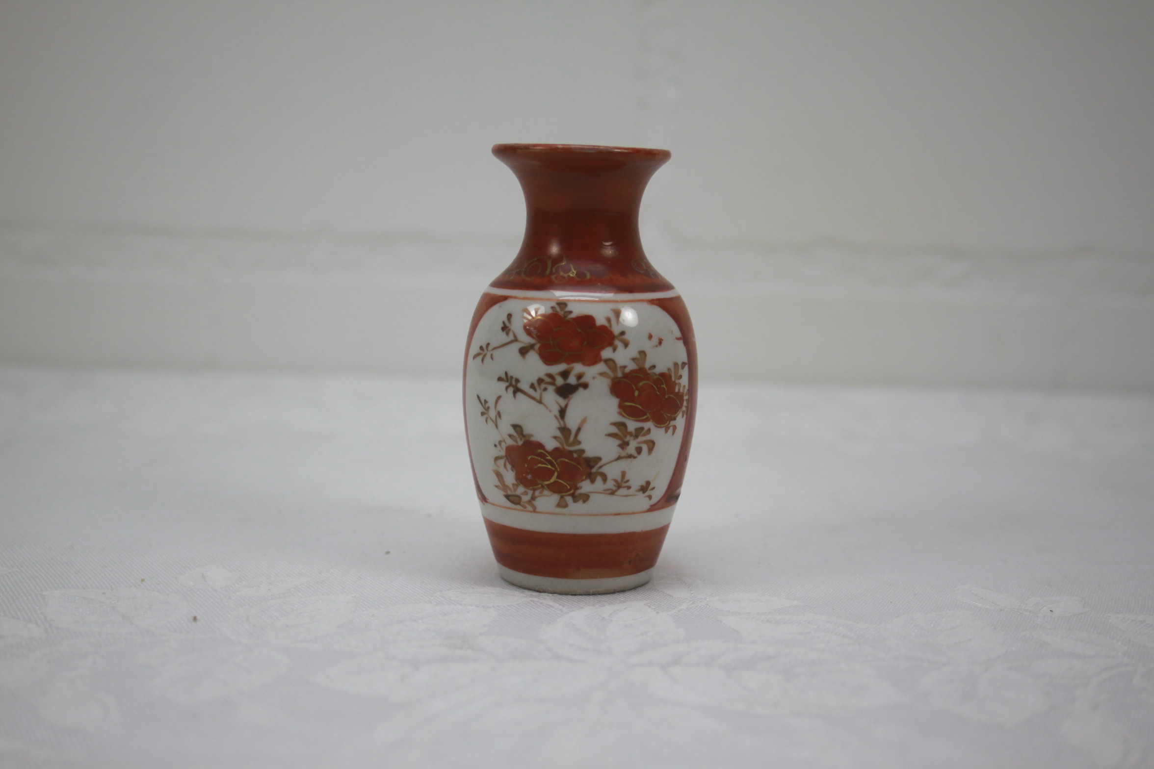 Japanse Meiji Kutani porseleinen vaasje - Afbeelding 8
