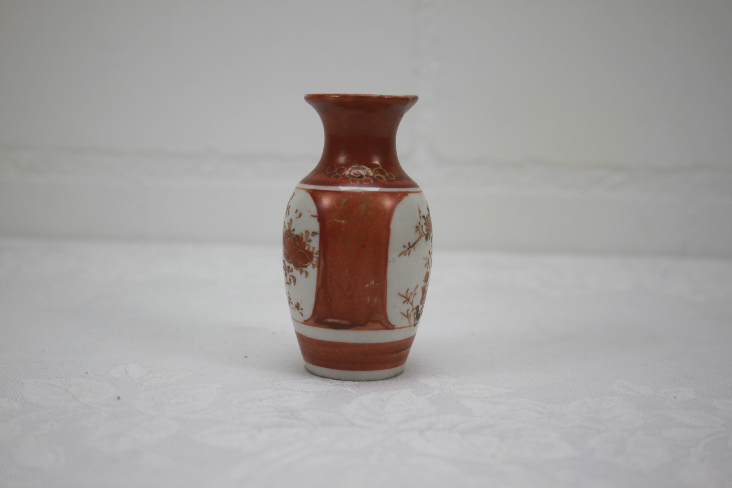 Japanse Meiji Kutani porseleinen vaasje - Afbeelding 7